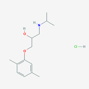 molecular formula C14H24ClNO2 B5253639 1-(2,5-dimethylphenoxy)-3-(propan-2-ylamino)propan-2-ol;hydrochloride 