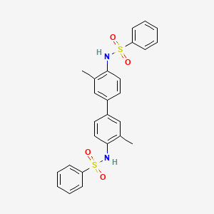 molecular formula C26H24N2O4S2 B5253666 N,N'-(3,3'-dimethylbiphenyl-4,4'-diyl)dibenzenesulfonamide CAS No. 6324-67-0