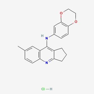 N-(2,3-dihydro-1,4-benzodioxin-6-yl)-7-methyl-2,3-dihydro-1H-cyclopenta[b]quinolin-9-amine hydrochloride