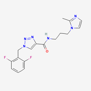 1-(2,6-difluorobenzyl)-N-[3-(2-methyl-1H-imidazol-1-yl)propyl]-1H-1,2,3-triazole-4-carboxamide