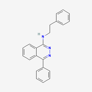 molecular formula C22H19N3 B5253696 4-phenyl-N-(2-phenylethyl)-1-phthalazinamine 