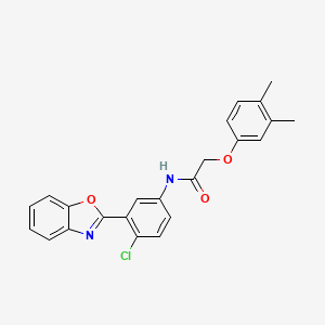 N-[3-(1,3-benzoxazol-2-yl)-4-chlorophenyl]-2-(3,4-dimethylphenoxy)acetamide