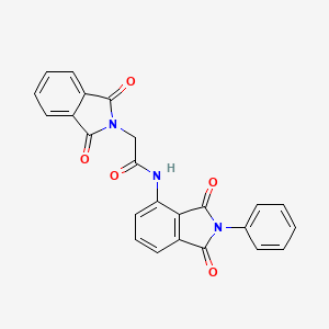 2-(1,3-dioxo-1,3-dihydro-2H-isoindol-2-yl)-N-(1,3-dioxo-2-phenyl-2,3-dihydro-1H-isoindol-4-yl)acetamide