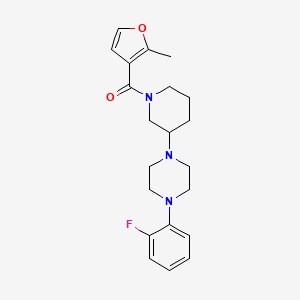 1-(2-fluorophenyl)-4-[1-(2-methyl-3-furoyl)-3-piperidinyl]piperazine