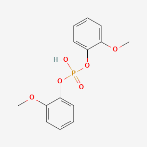 molecular formula C14H15O6P B5253744 bis(2-methoxyphenyl) hydrogen phosphate 