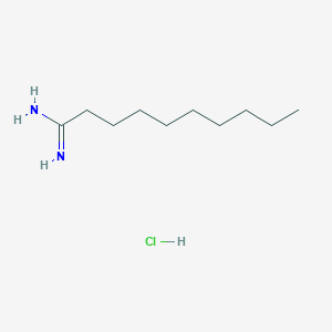 molecular formula C10H23ClN2 B525375 Decanamidine, hydrochloride 