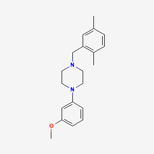 1-(2,5-dimethylbenzyl)-4-(3-methoxyphenyl)piperazine