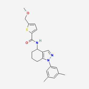 N-[1-(3,5-dimethylphenyl)-4,5,6,7-tetrahydro-1H-indazol-4-yl]-5-(methoxymethyl)-2-thiophenecarboxamide