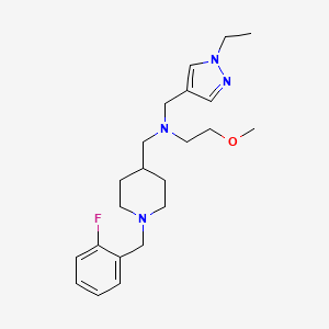 N-[(1-ethyl-1H-pyrazol-4-yl)methyl]-N-{[1-(2-fluorobenzyl)-4-piperidinyl]methyl}-2-methoxyethanamine