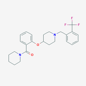 4-[2-(1-piperidinylcarbonyl)phenoxy]-1-[2-(trifluoromethyl)benzyl]piperidine