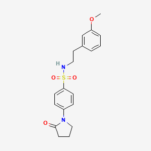 N-[2-(3-methoxyphenyl)ethyl]-4-(2-oxopyrrolidin-1-yl)benzenesulfonamide