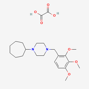 1-cycloheptyl-4-(2,3,4-trimethoxybenzyl)piperazine oxalate