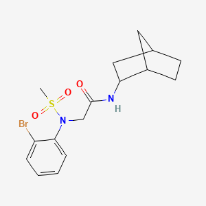 N-bicyclo[2.2.1]hept-2-yl-N~2~-(2-bromophenyl)-N~2~-(methylsulfonyl)glycinamide