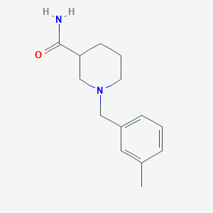 molecular formula C14H20N2O B5253856 1-[(3-Methylphenyl)methyl]piperidine-3-carboxamide 