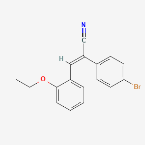 (2E)-2-(4-bromophenyl)-3-(2-ethoxyphenyl)prop-2-enenitrile