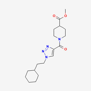 methyl 1-{[1-(2-cyclohexylethyl)-1H-1,2,3-triazol-4-yl]carbonyl}-4-piperidinecarboxylate