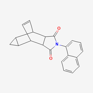 4-(1-naphthyl)-4-azatetracyclo[5.3.2.0~2,6~.0~8,10~]dodec-11-ene-3,5-dione