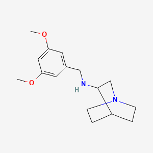 N-[(3,5-dimethoxyphenyl)methyl]-1-azabicyclo[2.2.2]octan-3-amine