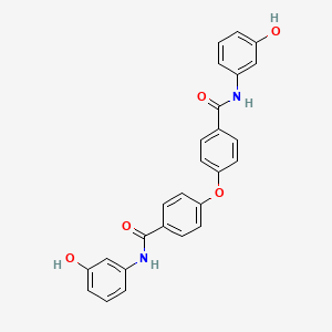 molecular formula C26H20N2O5 B5253941 4,4'-oxybis[N-(3-hydroxyphenyl)benzamide] 