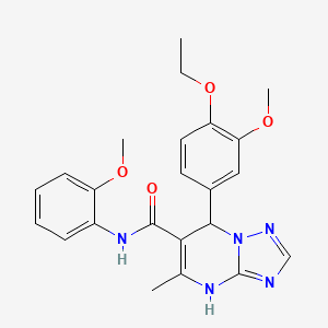 7-(4-ethoxy-3-methoxyphenyl)-N-(2-methoxyphenyl)-5-methyl-4,7-dihydro[1,2,4]triazolo[1,5-a]pyrimidine-6-carboxamide