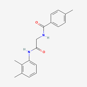 molecular formula C18H20N2O2 B5254037 N-{2-[(2,3-dimethylphenyl)amino]-2-oxoethyl}-4-methylbenzamide 