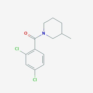 molecular formula C13H15Cl2NO B5254039 1-(2,4-dichlorobenzoyl)-3-methylpiperidine 