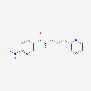 molecular formula C15H18N4O B5254068 6-(methylamino)-N-[3-(2-pyridinyl)propyl]nicotinamide 