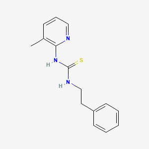 N-(3-methyl-2-pyridinyl)-N'-(2-phenylethyl)thiourea