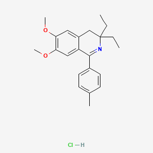 3,3-diethyl-6,7-dimethoxy-1-(4-methylphenyl)-4H-isoquinoline;hydrochloride