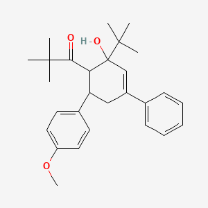 1-[2-tert-butyl-2-hydroxy-6-(4-methoxyphenyl)-4-phenyl-3-cyclohexen-1-yl]-2,2-dimethyl-1-propanone