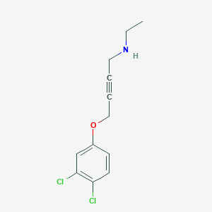 molecular formula C12H13Cl2NO B5254153 4-(3,4-dichlorophenoxy)-N-ethyl-2-butyn-1-amine 