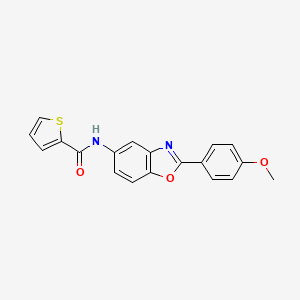 N-[2-(4-methoxyphenyl)-1,3-benzoxazol-5-yl]thiophene-2-carboxamide