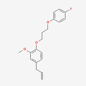 molecular formula C19H21FO3 B5254190 1-[3-(4-Fluorophenoxy)propoxy]-2-methoxy-4-prop-2-enylbenzene 