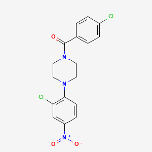 1-(4-chlorobenzoyl)-4-(2-chloro-4-nitrophenyl)piperazine