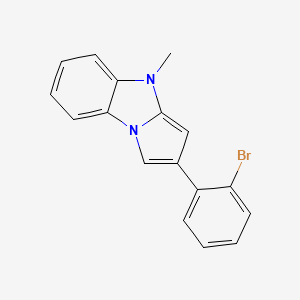 molecular formula C17H13BrN2 B5254246 2-(2-Bromophenyl)-4-methylpyrrolo[1,2-a]benzimidazole 