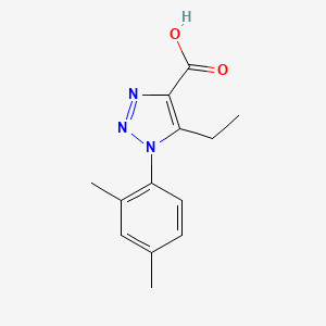 molecular formula C13H15N3O2 B5254275 1-(2,4-dimethylphenyl)-5-ethyl-1H-1,2,3-triazole-4-carboxylic acid 