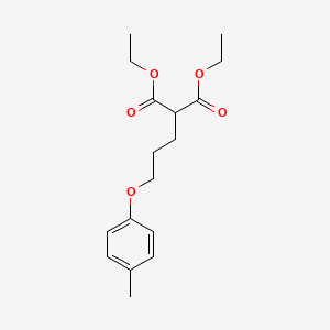 molecular formula C17H24O5 B5254277 diethyl [3-(4-methylphenoxy)propyl]malonate 