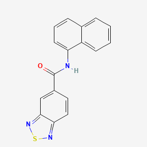 molecular formula C17H11N3OS B5254289 N-naphthalen-1-yl-2,1,3-benzothiadiazole-5-carboxamide 