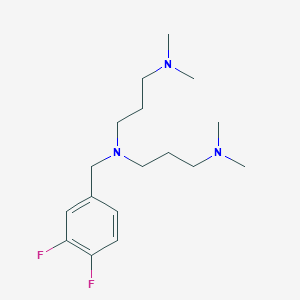 N'-[(3,4-difluorophenyl)methyl]-N'-[3-(dimethylamino)propyl]-N,N-dimethylpropane-1,3-diamine