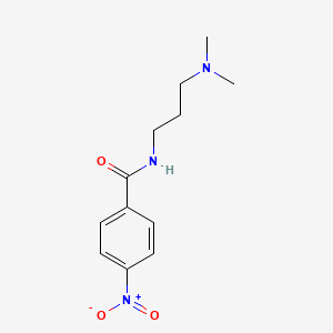 molecular formula C12H17N3O3 B5254300 N-[3-(dimethylamino)propyl]-4-nitrobenzamide CAS No. 88452-44-2