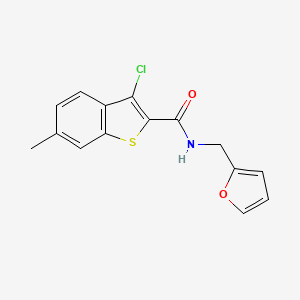 3-chloro-N-(furan-2-ylmethyl)-6-methyl-1-benzothiophene-2-carboxamide