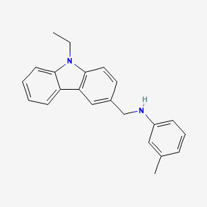 N-[(9-ethyl-9H-carbazol-3-yl)methyl]-3-methylaniline