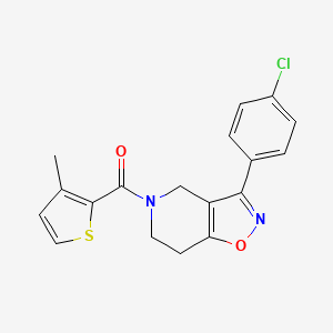 3-(4-chlorophenyl)-5-[(3-methyl-2-thienyl)carbonyl]-4,5,6,7-tetrahydroisoxazolo[4,5-c]pyridine