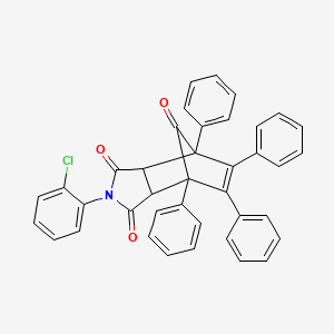 4-(2-chlorophenyl)-1,7,8,9-tetraphenyl-4-azatricyclo[5.2.1.0~2,6~]dec-8-ene-3,5,10-trione