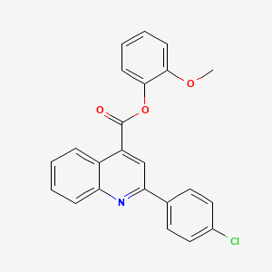 2-methoxyphenyl 2-(4-chlorophenyl)-4-quinolinecarboxylate