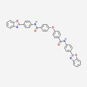 molecular formula C40H26N4O5 B5254369 4,4'-oxybis{N-[4-(1,3-benzoxazol-2-yl)phenyl]benzamide} 