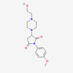 3-[4-(2-Hydroxyethyl)piperazin-1-yl]-1-(4-methoxyphenyl)pyrrolidine-2,5-dione