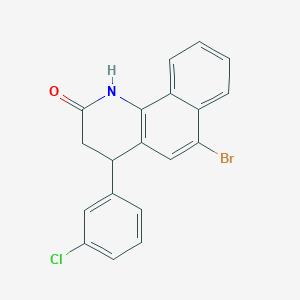 6-bromo-4-(3-chlorophenyl)-3,4-dihydrobenzo[h]quinolin-2(1H)-one