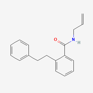 molecular formula C18H19NO B5254399 N-allyl-2-(2-phenylethyl)benzamide 