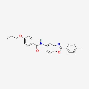 N-[2-(4-methylphenyl)-1,3-benzoxazol-5-yl]-4-propoxybenzamide